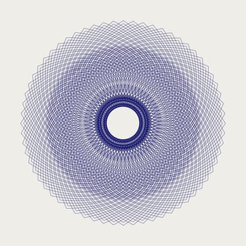 Design of a round lace ornament