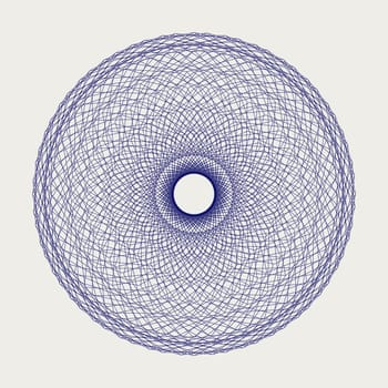 Design of a round lace ornament