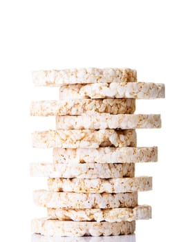 rice cake pile,isolated on white