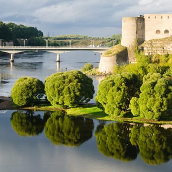 Fortress in Ivangorod, the western border of Russia
