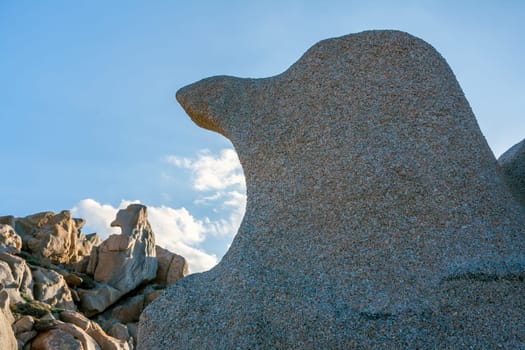 bizarre rocks at Capo Testa, Sardinia, Italy