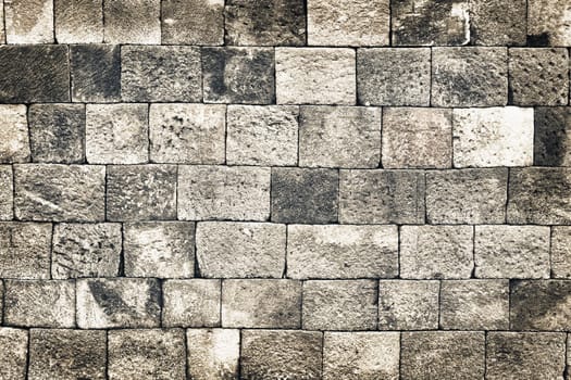 Vintage old style aged stone wall grunge pattern