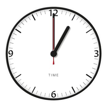 A classic station clock to use for presentations - Klassische Bahnhofsuhr mit bestimmter Uhrzeit