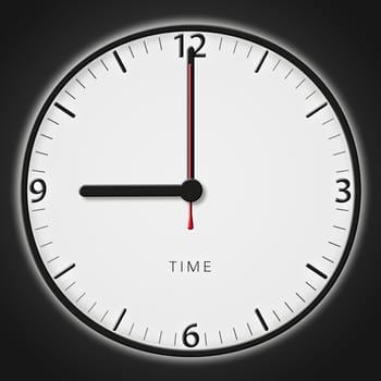 A classic station clock to use for presentations - Klassische Bahnhofsuhr mit bestimmter Uhrzeit