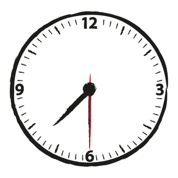 A classic station clock to use for presentations - Klassische Bahnhofsuhr mit bestimmter Uhrzeit