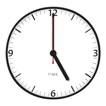 A classic station clock to use for presentations - Klassische Bahnhofsuhr mit bestimmter Uhrzeit