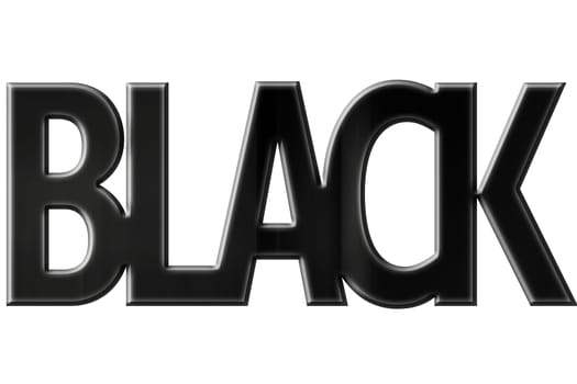 Black written in Black letters on mystique background