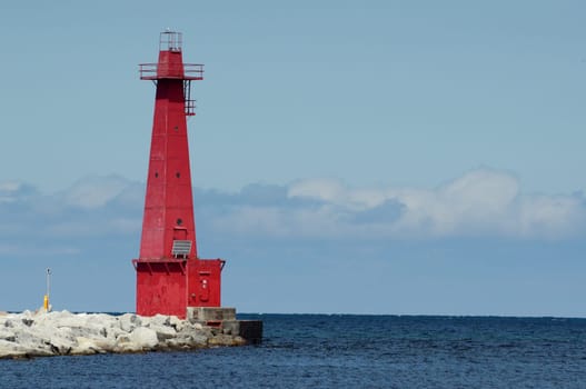 Lighthouse in Muskegon, Michigan, USA