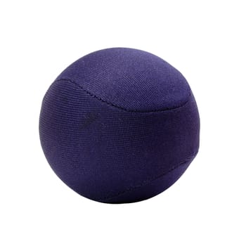 blue stress ball isolated on white background