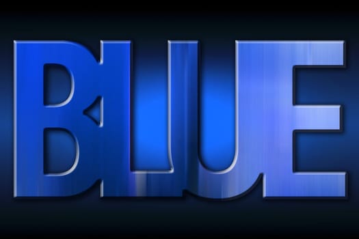 Blue written in blue letters on mystique background