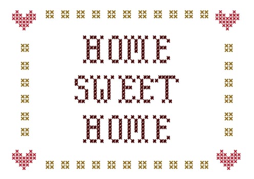 home sweet home embroidery