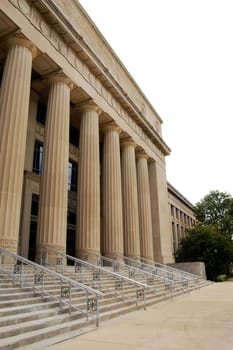College building with columns