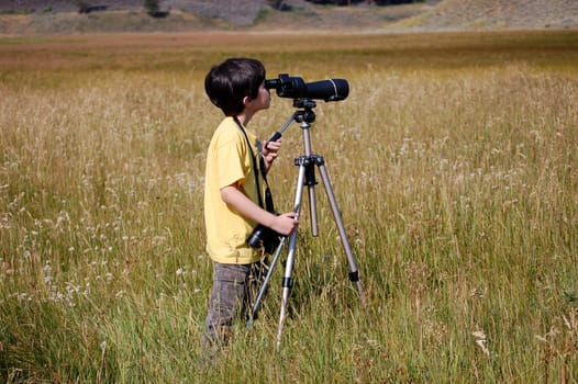 Yellowstone prairie nature lover