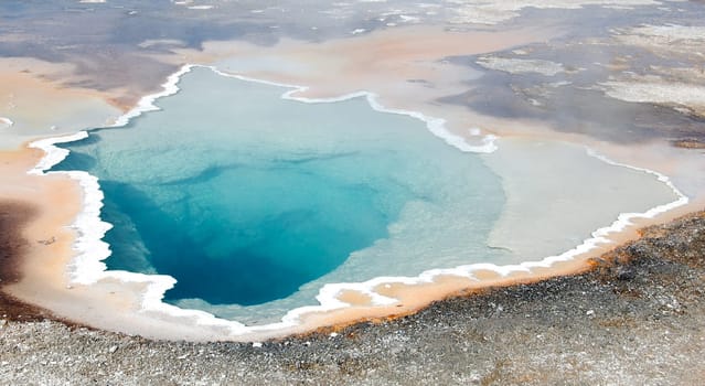 Yellowstone National Park Heart Spring close up