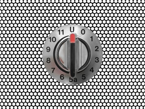 A control switch isolated against a white background