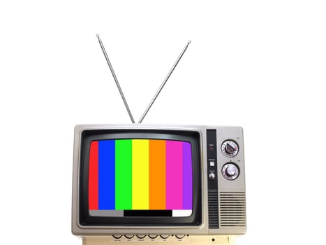 A television isolated against a white background