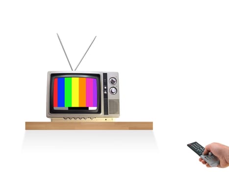A television isolated against a white background
