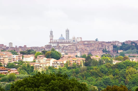 Panorama of Siena, Tuscany, Italy