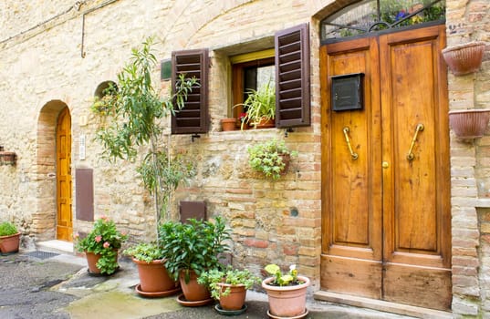 San Gimignano - small walled medieval hill town in the province of Siena, Tuscany, Italy
