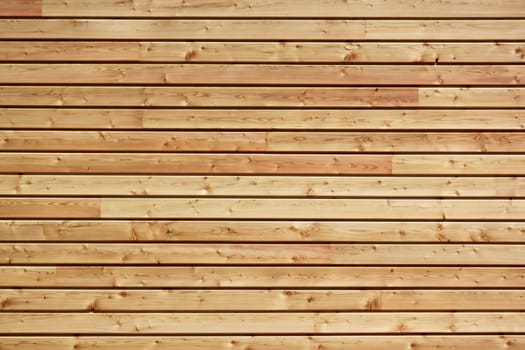 a wall made ​​of natural wood for the construction of an ecological house