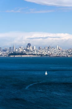 panorama of the city of San Francisco in California