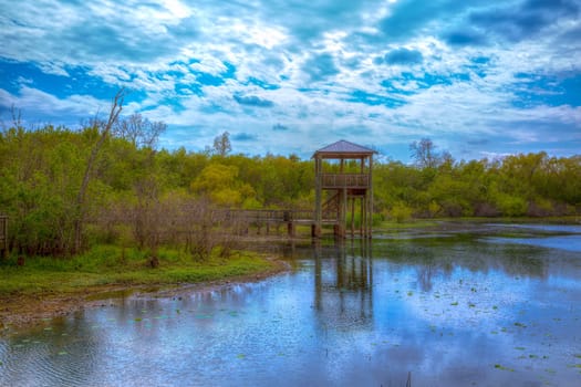 White Lake at Cullinan Park in sugarland near Houston Texas