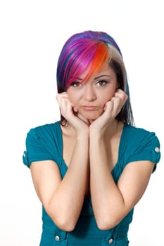 Frustrated young girl