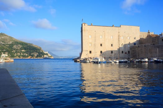 View of St John's Fortress in Dubrovnik, Croatia