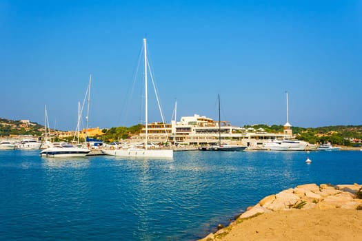 Harbor in Porto Cervo, Sardinia, Italy