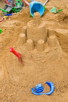 Sand Castle and Toys