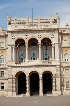 View of Government House in Trieste - Italy