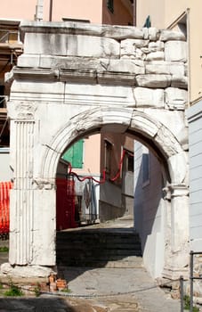 The Arch of Richard, Roman monuments in Trieste - Italy