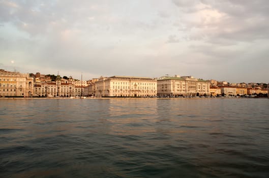 View of Piazza Unità d'Italia, Trieste - Italy
