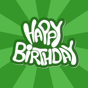 Happy birthday cartoon illustration design