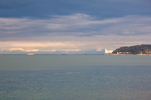 View of famous Miramare castle in Trieste - Italy