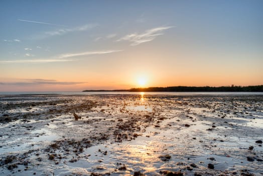 Sunset in the Everglades, High Dynamic Range Image.