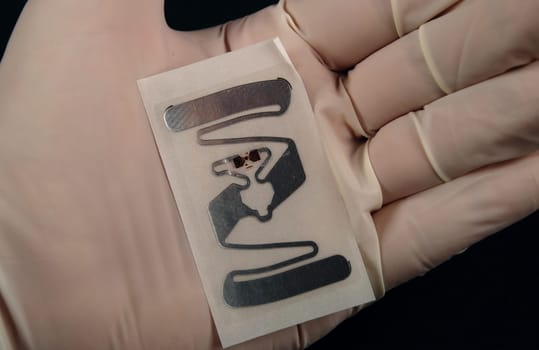 stock picture of wireless tags used for rfid purposes