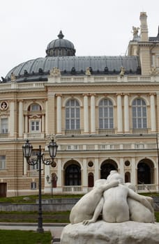 View of Opera and ballet house in Odessa, Ukraine