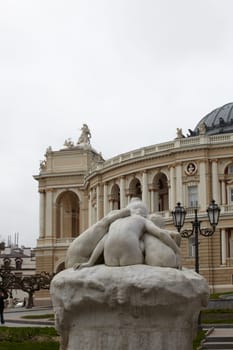 View of Opera and ballet house in Odessa, Ukraine