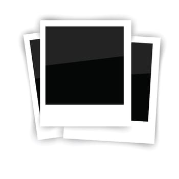 colorful illustration with  photo frames for your design