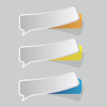 colorful illustration with speech bubbles for your design