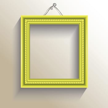 colorful illustration with  photo frame for your design