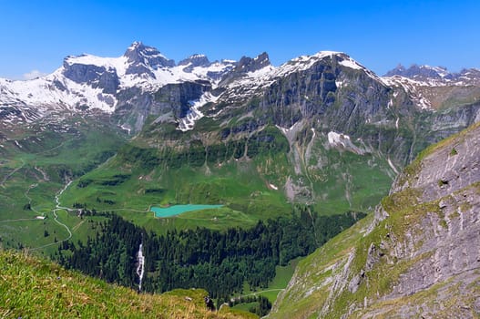 View from the Glattalp to the Windgällen massif