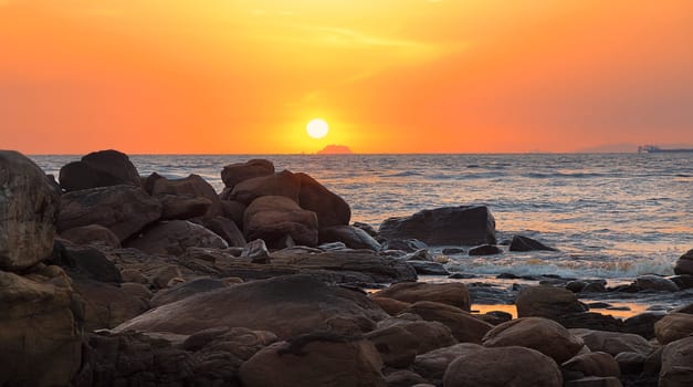 Sunset over the equator