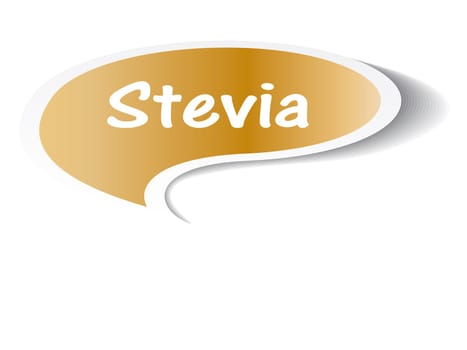 Speech bubble with stevia