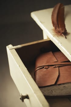 Old secret diary in a drawer