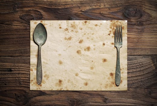 Old Paper Place Setting, old style