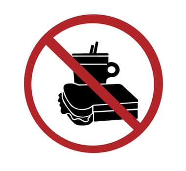 sign - no food or drink.