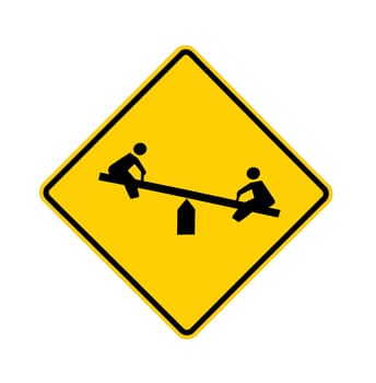 road sign - playground.