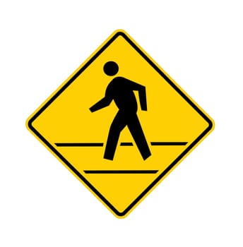 road sign - crosswalk with lines.